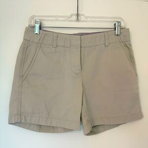 J. Crew Chino Shorts • 5-inch City Fit • Khaki • Size 2